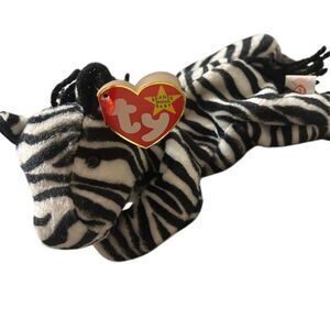 Vintage 1995 TY Beanie Baby Ziggy the Zebra Retired & Rare